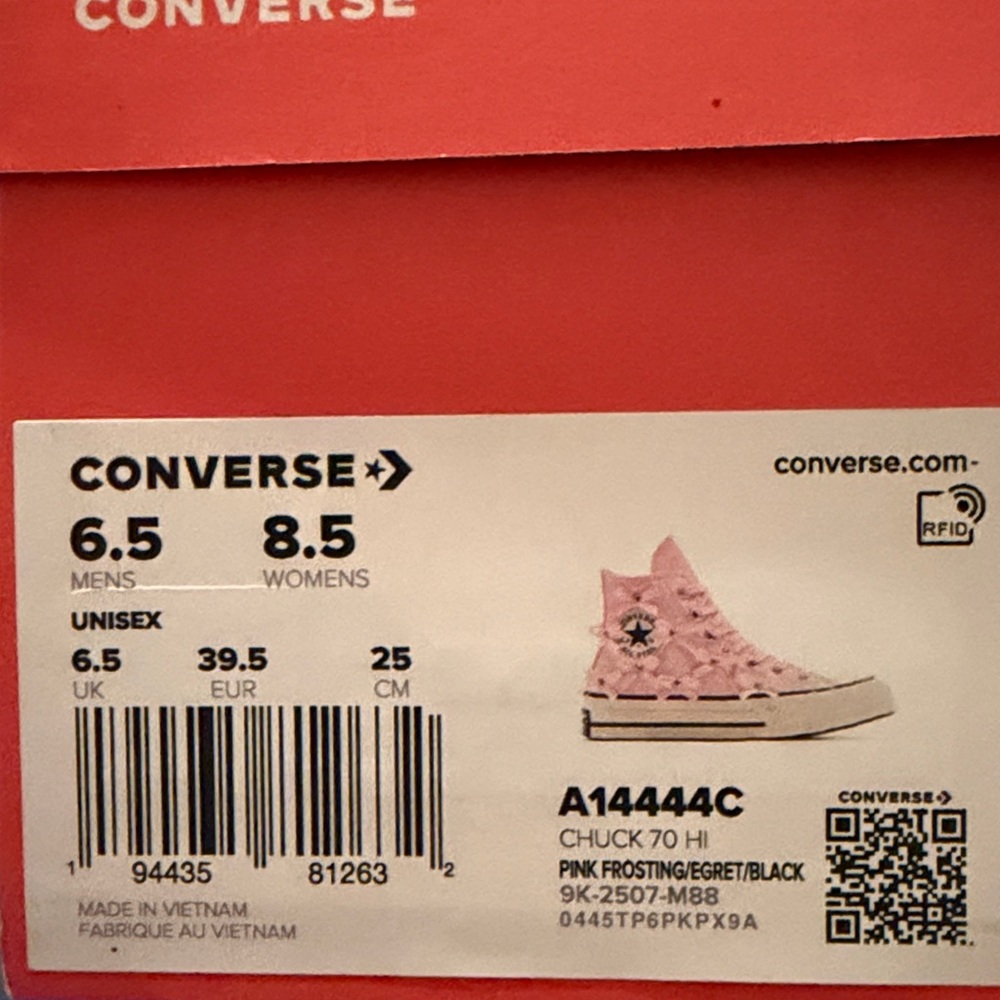 Chuck 70 Bows & Studs High-Top Sneakers ✨New✨ - Picture 7 of 7